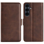 Custodia per telefono in pelle con chiusura orizzontale con fibbia magnetica su entrambi i lati, For Galaxy S26 FE 5G, For Galaxy S26+ 5G, For Galaxy S26 Edge 5G, For Galaxy S26 Ultra 5G