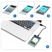 Custodia per disco rigido mobile da 2,5 pollici SSD esterna a stato solido SATA trasparente USB 3.0 WAVLINK ST239, ST239