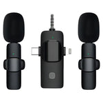 Microfono Lavalier Wireless 2 in 1 per smartphone e PC