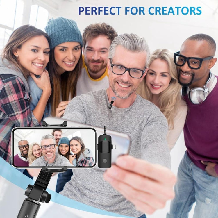 Microfono Lavalier Wireless 2 in 1 per smartphone e PC