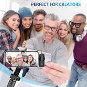 Microfono Lavalier Wireless 2 in 1 per Smartphone e PC