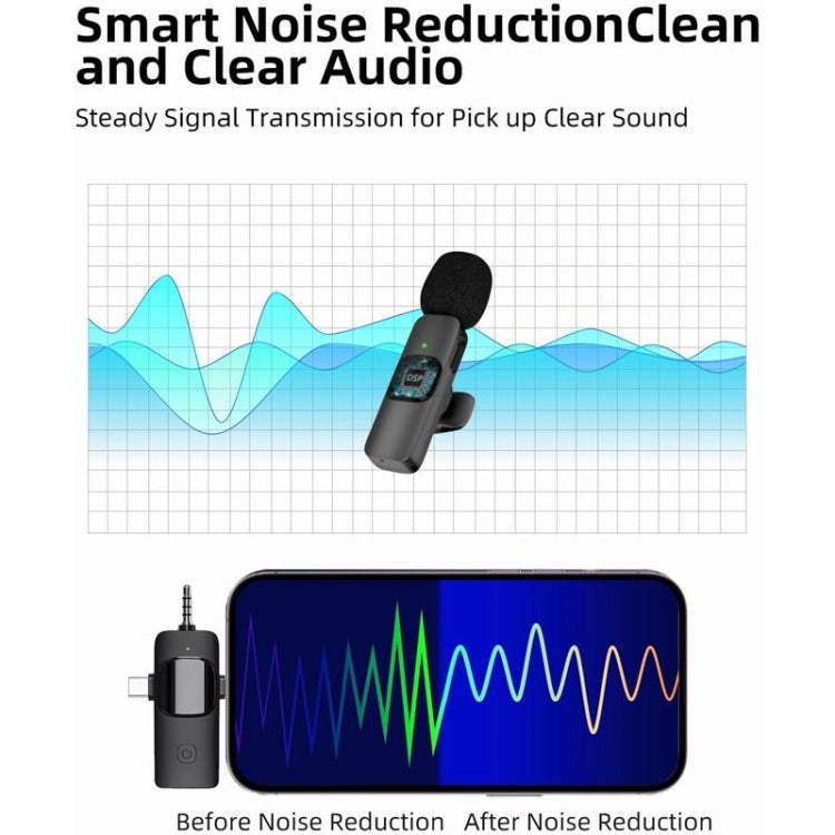 Microfoni Lavalier wireless per iPhone/Android, 2 in 1, 3 in 1
