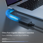 Adattatore Gigabit Ethernet Tipo C a RJ45 con cavo 122mm