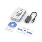 Adattatore Gigabit Ethernet Tipo C a RJ45 con cavo 122mm