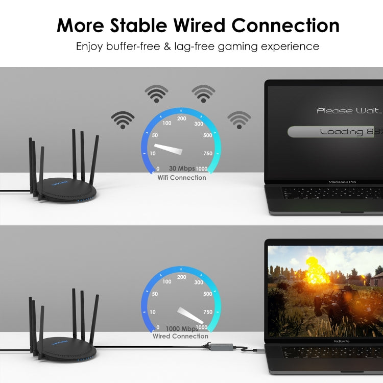 Adattatore Gigabit Ethernet USB-C a RJ45 WAVLINK