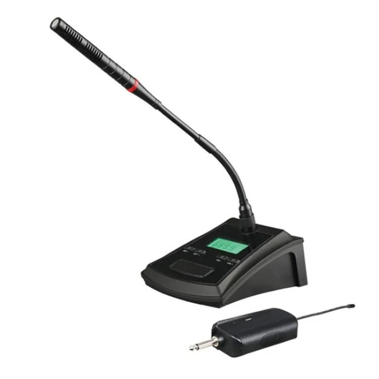Microfono wireless per sistema riunioni con uscita XLR 6,35 mm