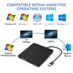 TG30N Lettore CD VCD Masterizzatore Unità DVD esterna per computer portatile con design zebrato, TG30N