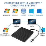 TG30N Lettore CD VCD Masterizzatore Unità DVD esterna per computer portatile con design zebrato, TG30N