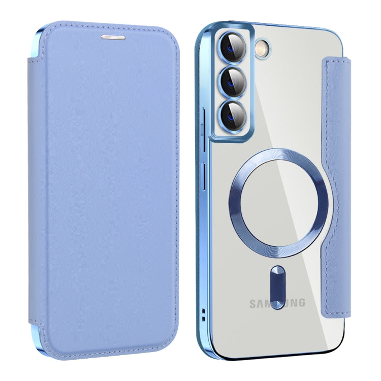 Custodia per telefono in pelle antifurto magnetica RFID MagSafe, For Samsung Galaxy S23 FE 5G, For Samsung Galaxy S22 Ultra 5G, For Samsung Galaxy S22+ 5G