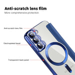 Custodia per telefono in pelle antifurto magnetica RFID MagSafe, For Samsung Galaxy S22 5G