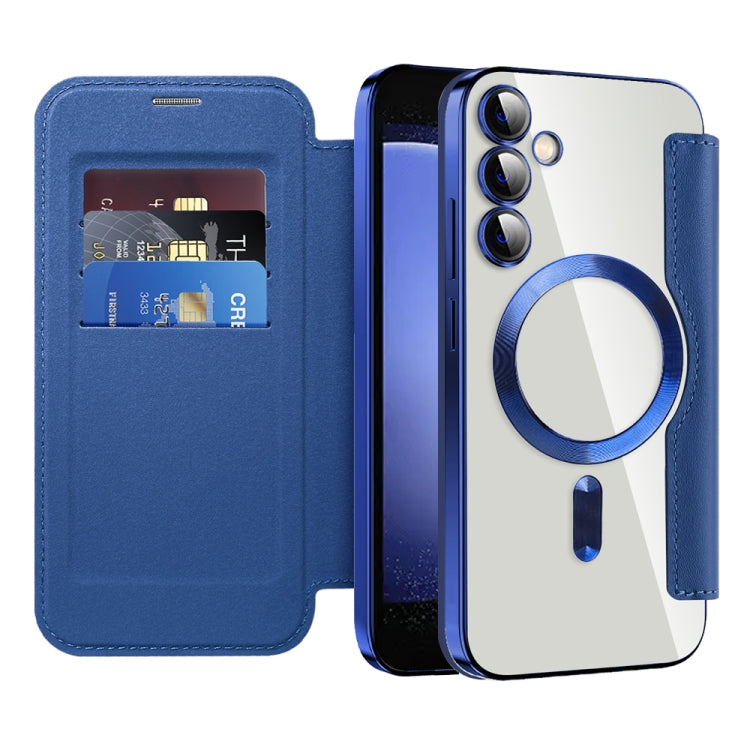 Custodia per telefono in pelle antifurto magnetica RFID MagSafe, For Samsung Galaxy S23 FE 5G, For Samsung Galaxy S22 Ultra 5G, For Samsung Galaxy S22+ 5G