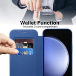 Custodia per telefono in pelle antifurto magnetica RFID MagSafe, For Samsung Galaxy S23 FE 5G, For Samsung Galaxy S22 Ultra 5G, For Samsung Galaxy S22+ 5G