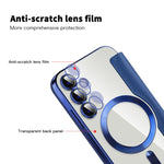 Custodia per telefono in pelle antifurto magnetica RFID MagSafe, For Samsung Galaxy S23 FE 5G, For Samsung Galaxy S22 Ultra 5G, For Samsung Galaxy S22+ 5G