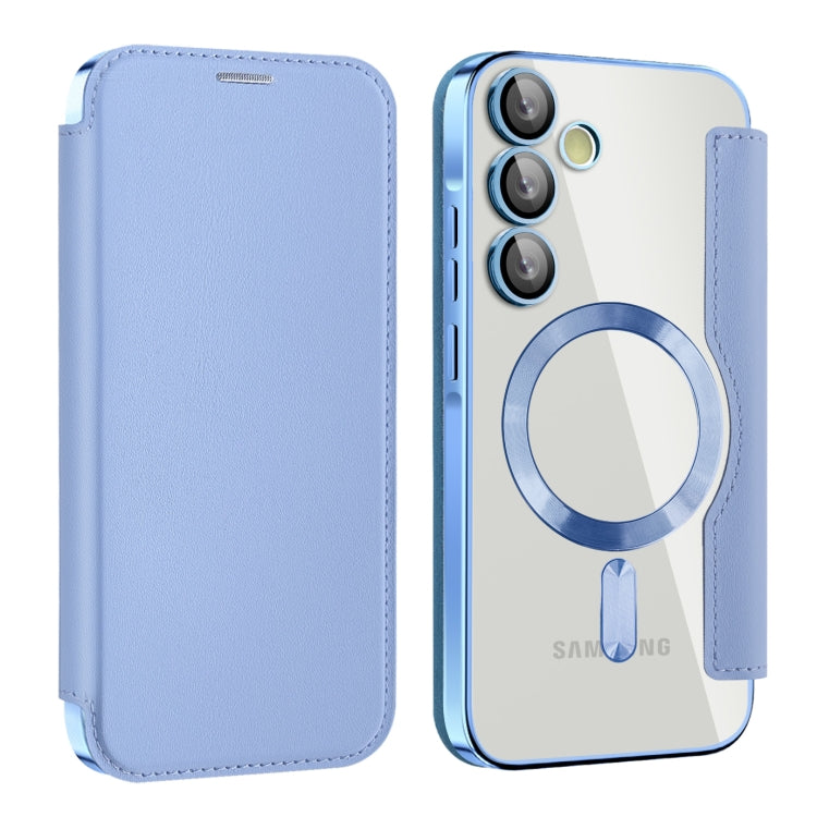 Custodia per telefono in pelle antifurto magnetica RFID MagSafe, For Samsung Galaxy S24 FE 5G, For Samsung Galaxy A55 5G, For Samsung Galaxy A35 5G