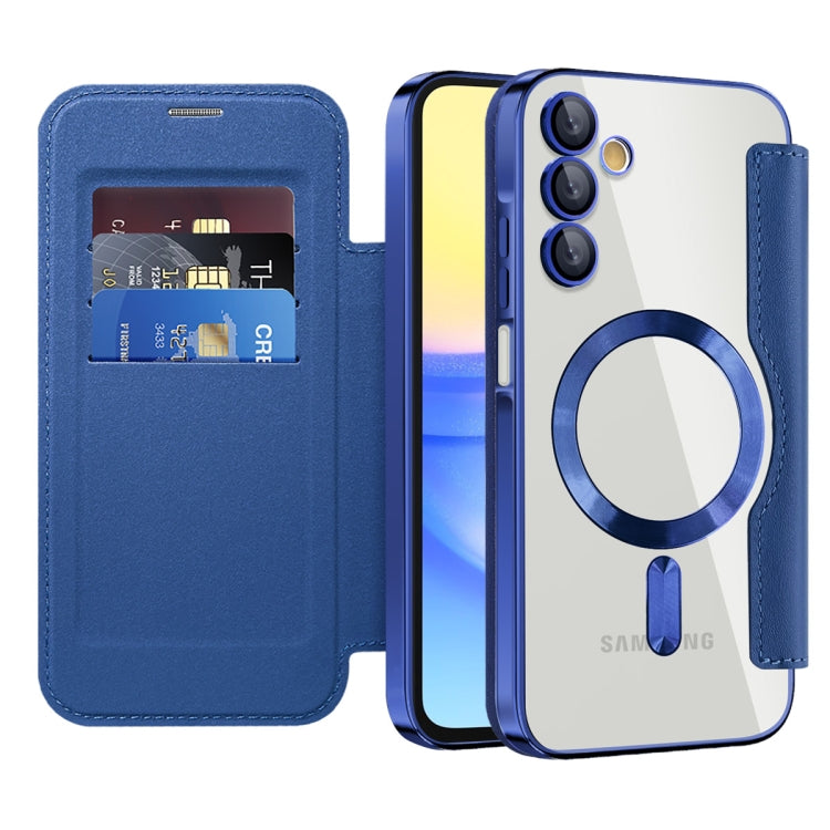 Custodia per telefono in pelle antifurto magnetica RFID MagSafe, For Samsung Galaxy A15, For Samsung Galaxy A05, For Samsung Galaxy A05s