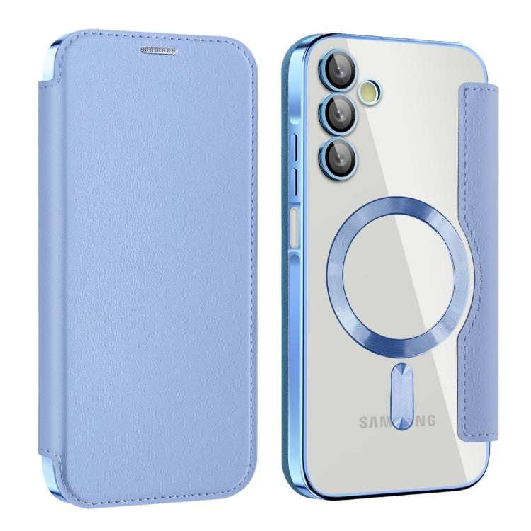 Custodia per telefono in pelle antifurto magnetica RFID MagSafe, For Samsung Galaxy A15, For Samsung Galaxy A05, For Samsung Galaxy A05s
