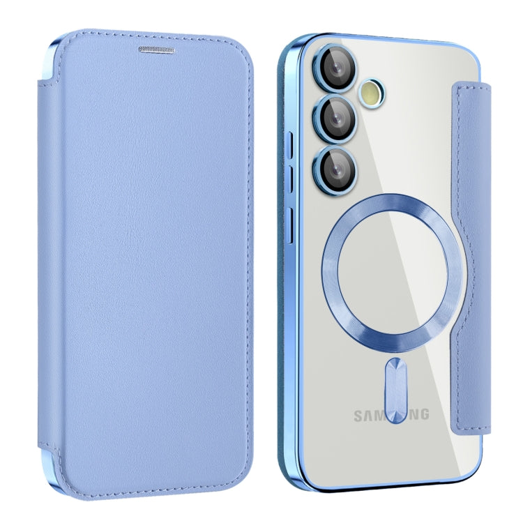 Custodia per telefono in pelle antifurto magnetica RFID MagSafe, For Samsung Galaxy S24 FE 5G, For Samsung Galaxy A55 5G, For Samsung Galaxy A35 5G