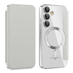Custodia per telefono in pelle antifurto magnetica RFID MagSafe, For Samsung Galaxy S24 FE 5G, For Samsung Galaxy A55 5G, For Samsung Galaxy A35 5G