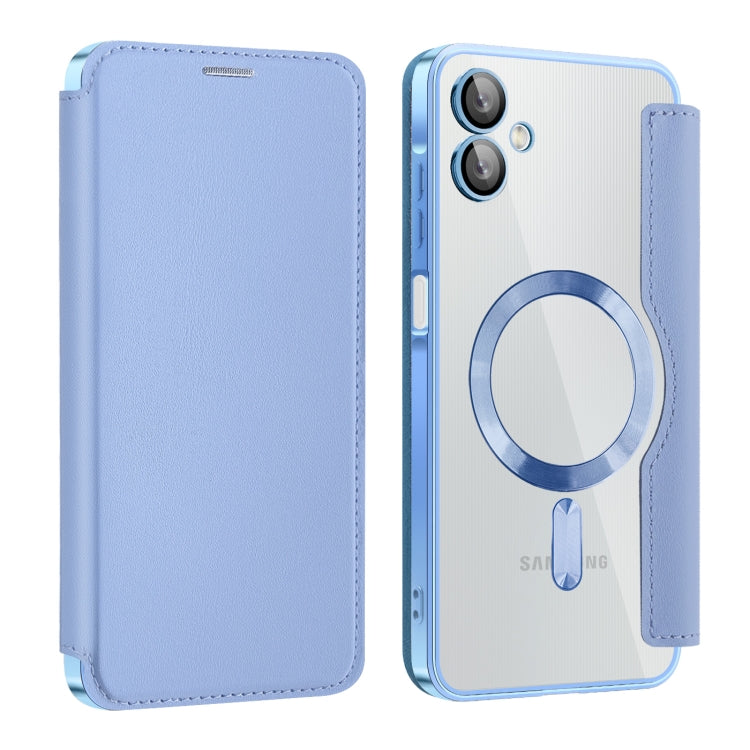 Custodia per telefono in pelle antifurto magnetica RFID MagSafe, For Samsung Galaxy S25+ 5G, For Samsung Galaxy S25 Ultra 5G, For Samsung Galaxy A06 4G