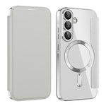 Custodia per telefono in pelle antifurto magnetica RFID MagSafe, For Samsung Galaxy A56 5G, For Samsung Galaxy A16 5G, For Samsung Galaxy S25 5G