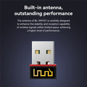 Trasmettitore adattatore USB LB-LINK BL-WN151 Ricevitore WiFi per scheda di rete wireless 150M, BL-WN151