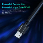 Ricevitore WiFi USB adattatore scheda di rete wireless LB-LINK WN155A 150M per PC portatile