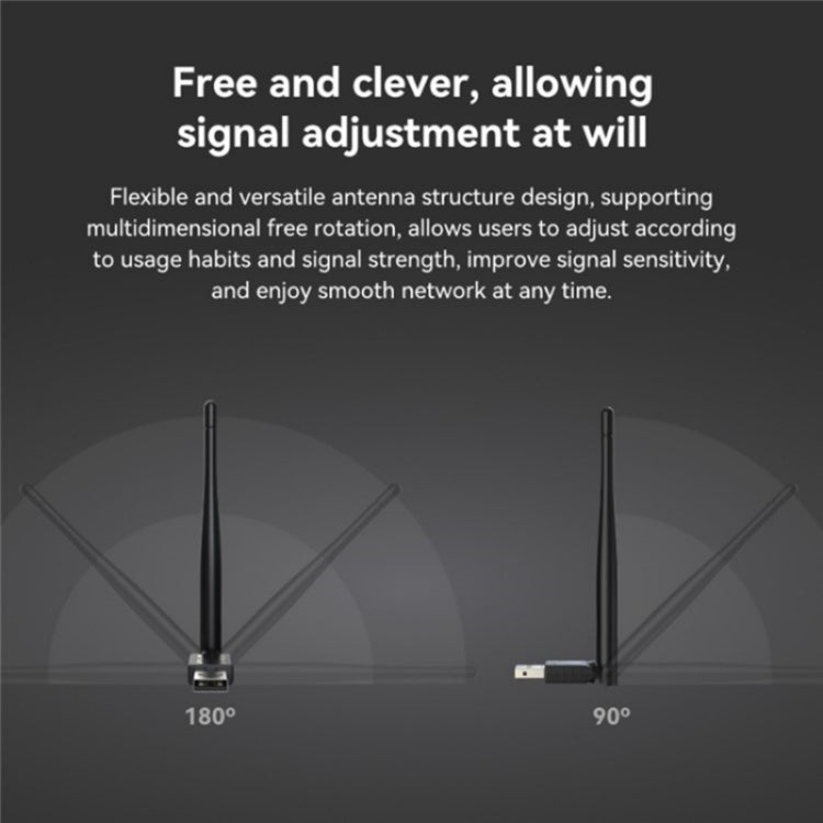 Ricevitore WiFi USB adattatore scheda di rete wireless LB-LINK WN155A 150M per PC portatile