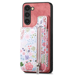 Custodia per telefono con retro a portafoglio con cerniera dipinta in stile retrò, For Samsung Galaxy A36, For Samsung Galaxy S24 Ultra 5G, For Samsung Galaxy S24+ 5G, For Samsung Galaxy A05