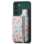 Custodia per telefono con retro a portafoglio con cerniera dipinta in stile retrò, For Samsung Galaxy A36, For Samsung Galaxy S24 Ultra 5G, For Samsung Galaxy S24+ 5G, For Samsung Galaxy A05