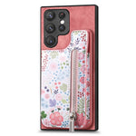 Custodia per telefono con retro a portafoglio con cerniera dipinta in stile retrò, For Samsung Galaxy A36, For Samsung Galaxy S24 Ultra 5G, For Samsung Galaxy S24+ 5G, For Samsung Galaxy A05