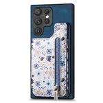 Custodia per telefono con retro a portafoglio con cerniera dipinta in stile retrò, For Samsung Galaxy A36, For Samsung Galaxy S24 Ultra 5G, For Samsung Galaxy S24+ 5G, For Samsung Galaxy A05
