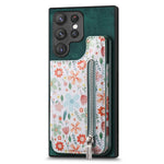 Custodia per telefono con retro a portafoglio con cerniera dipinta in stile retrò, For Samsung Galaxy A36, For Samsung Galaxy S24 Ultra 5G, For Samsung Galaxy S24+ 5G, For Samsung Galaxy A05