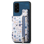 Custodia per telefono con retro a portafoglio con cerniera dipinta in stile retrò, For Samsung Galaxy M33, For Samsung Galaxy A73 5G, For Samsung Galaxy A33 5G, For Samsung Galaxy A13 4G