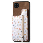 Custodia per telefono con retro a portafoglio con cerniera dipinta in stile retrò, For Samsung Galaxy M32 4G, For Samsung Galaxy A22 5G, For Samsung Galaxy S21 FE 5G, For Samsung Galaxy A32 4G