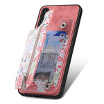 Custodia per telefono con retro a portafoglio con cerniera dipinta in stile retrò, For Samsung Galaxy A34 5G, For Samsung Galaxy A54 5G, For Samsung Galaxy A04e, For Samsung Galaxy M53 5G