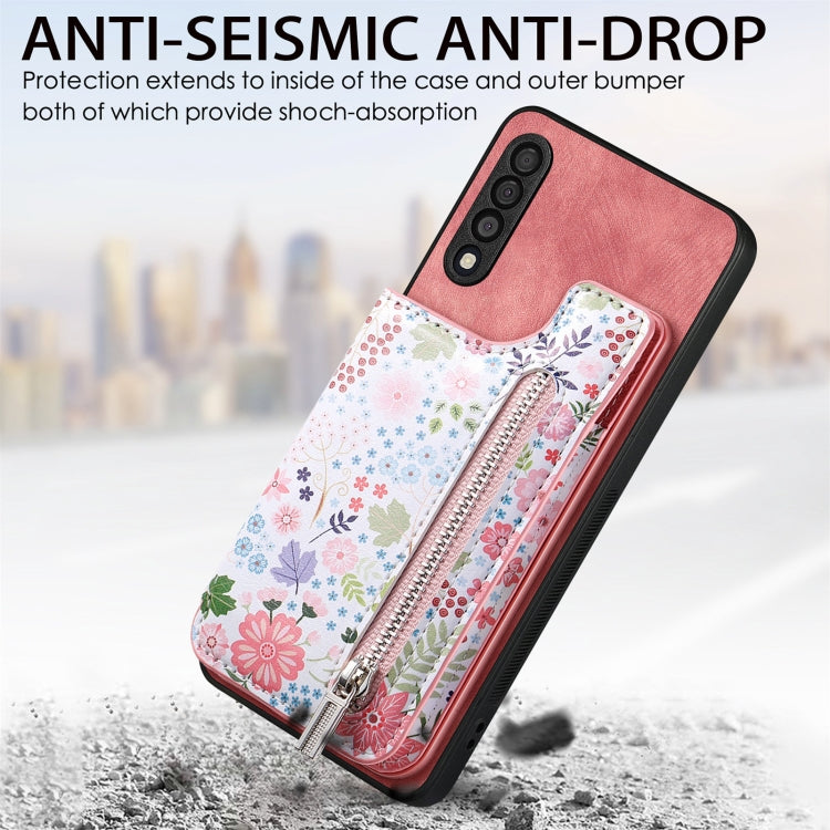 Custodia per telefono con retro a portafoglio con cerniera dipinta in stile retrò, For Samsung Galaxy M33, For Samsung Galaxy A73 5G, For Samsung Galaxy A33 5G, For Samsung Galaxy A13 4G