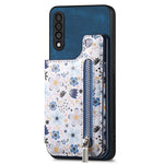 Custodia per telefono con retro a portafoglio con cerniera dipinta in stile retrò, For Samsung Galaxy A72 4G/5G, For Samsung Galaxy Note20, For Samsung Galaxy A70/A70s, For Samsung Galaxy A30/A20/M10S