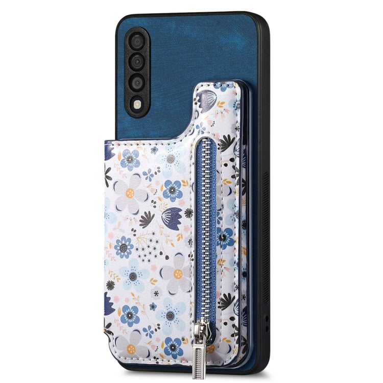 Custodia per telefono con retro a portafoglio con cerniera dipinta in stile retrò, For Samsung Galaxy A72 4G/5G, For Samsung Galaxy Note20, For Samsung Galaxy A70/A70s, For Samsung Galaxy A30/A20/M10S