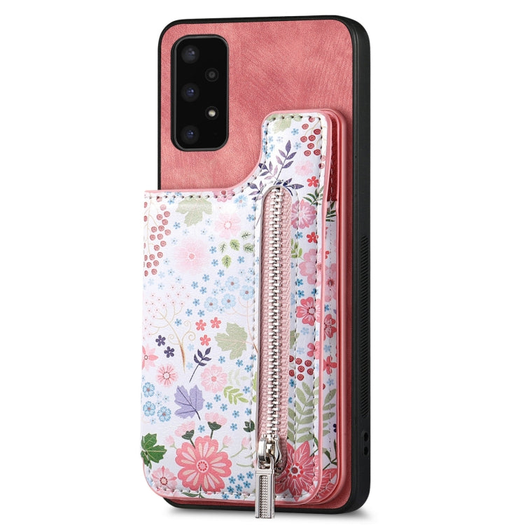 Custodia per telefono con retro a portafoglio con cerniera dipinta in stile retrò, For Samsung Galaxy A05s, For Samsung Galaxy S23 FE 5G, For Samsung Galaxy M14, For Samsung Galaxy A24
