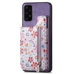 Custodia per telefono con retro a portafoglio con cerniera dipinta in stile retrò, For Samsung Galaxy A05s, For Samsung Galaxy S23 FE 5G, For Samsung Galaxy M14, For Samsung Galaxy A24