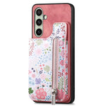 Custodia per telefono con retro a portafoglio con cerniera dipinta in stile retrò, For Samsung Galaxy A36, For Samsung Galaxy S24 Ultra 5G, For Samsung Galaxy S24+ 5G, For Samsung Galaxy A05