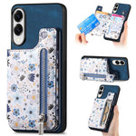 Custodia per telefono con retro a portafoglio con cerniera dipinta in stile retrò, For Samsung Galaxy A57 5G, For Samsung Galaxy A37 5G, For Samsung Galaxy S25 Edge 5G, For Samsung Galaxy A56 5G