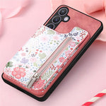 Custodia per telefono con retro a portafoglio con cerniera dipinta in stile retrò, For Samsung Galaxy A57 5G, For Samsung Galaxy A37 5G, For Samsung Galaxy S25 Edge 5G, For Samsung Galaxy A56 5G