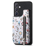 Custodia per telefono con retro a portafoglio con cerniera dipinta in stile retrò, For Samsung Galaxy A57 5G, For Samsung Galaxy A37 5G, For Samsung Galaxy S25 Edge 5G, For Samsung Galaxy A56 5G