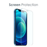 Custodia per telefono in TPU 3 in 1 NORTHJO con pellicola per schermo e pellicola per lenti, For iPhone 12 mini