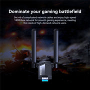LB-LINK WDN1800H Esports Gaming USB 3.0 WiFi6 AX1800M Scheda di rete wireless Gigabit