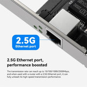 Scheda di rete cablata PCIE Gigabit 2500M per PC desktop a porta singola LB-LINK BL-GP2500M, BL-GP2500M