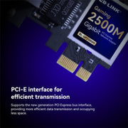 Scheda di rete cablata PCIE Gigabit 2500M per PC desktop a porta singola LB-LINK BL-GP2500M, BL-GP2500M