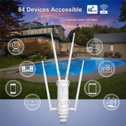 Router WAVLINK WN572HE4D AC1200 4G LTE WiFi Dual Band 4 antenne rimovibili, US Plug, UK Plug, AU Plug, EU Plug