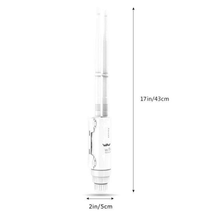 WAVLINK WN570HN2 Router da esterno 300Mbps con modalità WAN/AP/ripetitore alimentato PoE, US Plug, UK Plug, EU Plug, AU Plug